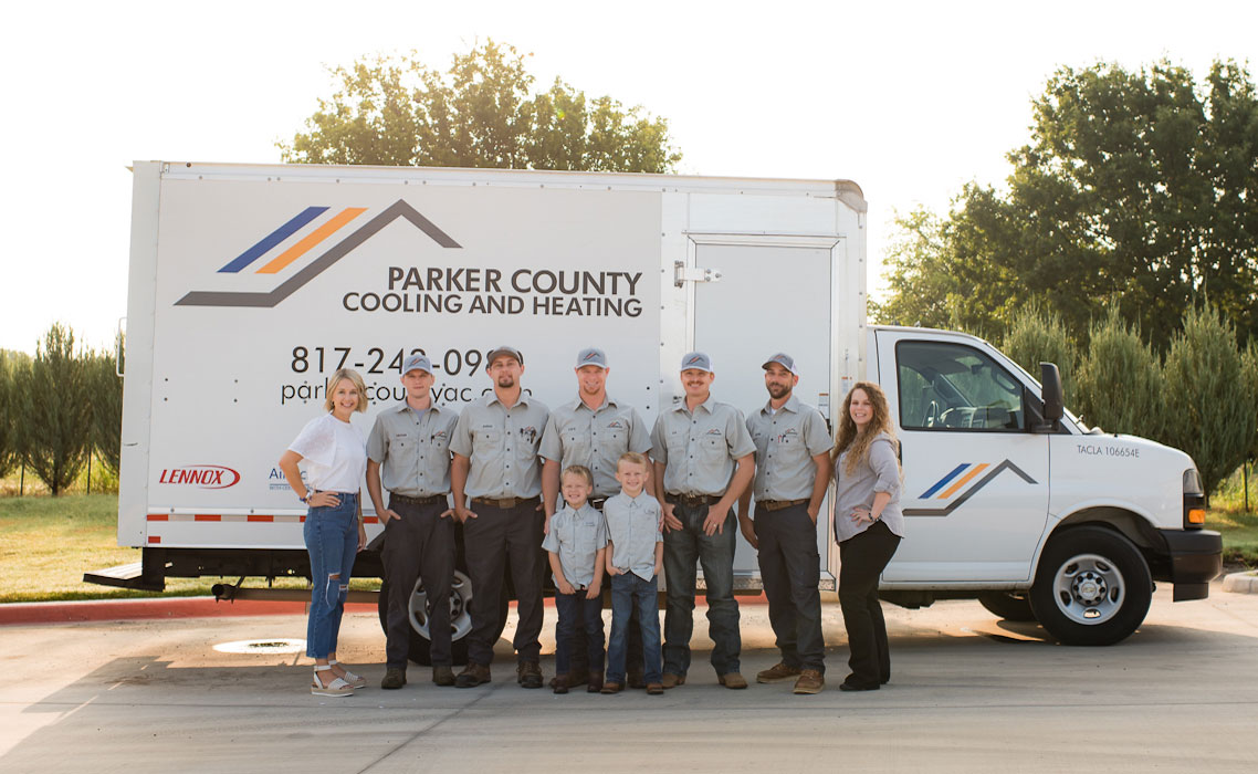 Parker County Team in front of their truck Parker County Team in front of their truck